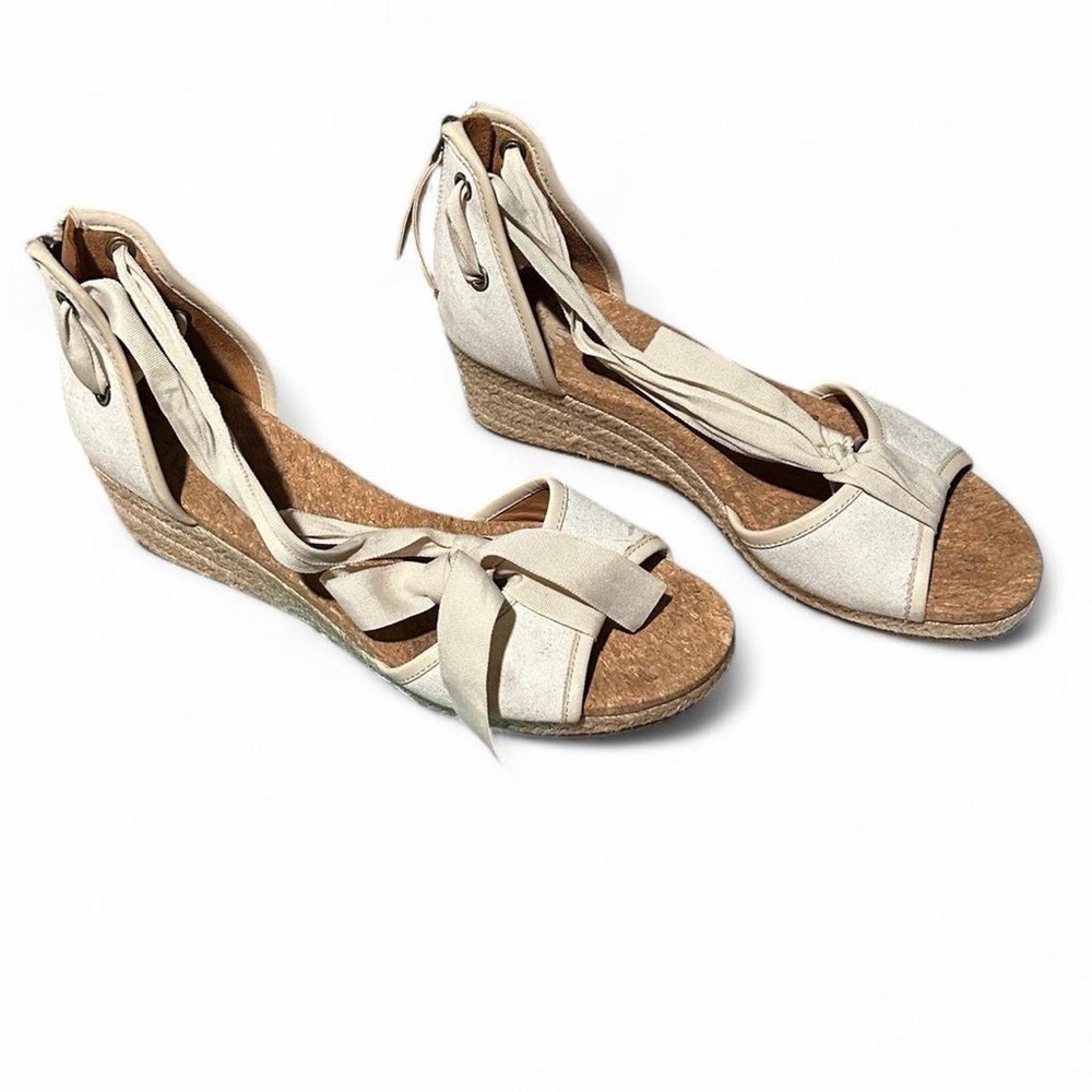 Ugg Cream Wedge Sandals